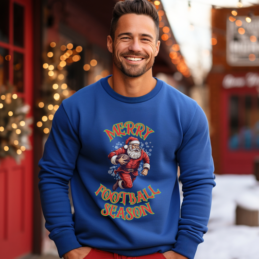 Copy of Santa Playing Football Christmas Sweater